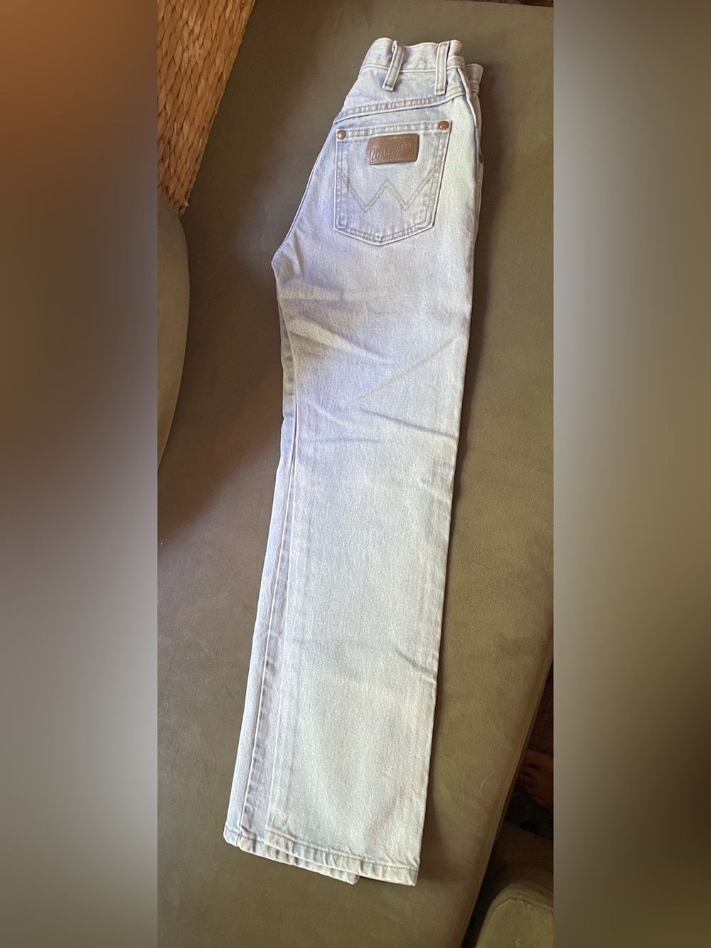 Wrangler Light Wash Slim Straight Jeans